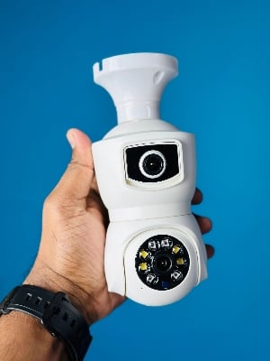 Picture of Q27 Dual lens ( White ) Outdoor Bulb Ip Camera White 