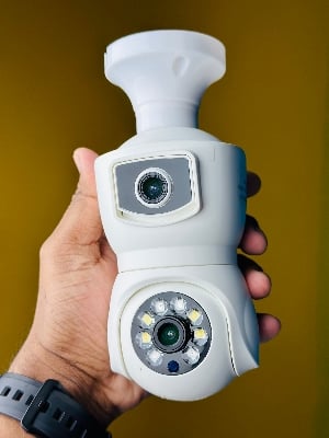 Picture of Q27 Dual lens ( White ) Outdoor Bulb Ip Camera White 