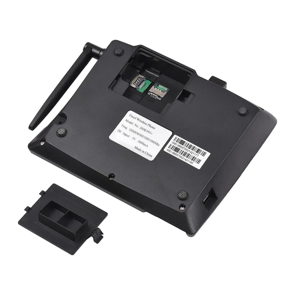 Picture of DDK995+ GSM Desk TelePhone – Dual SIM, LCD Display, SMS, FM Radio Wireless Home & Office Communication Black 