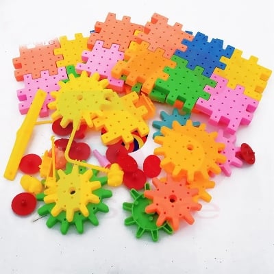 Picture of Educational Building Blocks Set For Kids Plastic Building Block Set Toy For Kids (Multicolor) - Multicolor