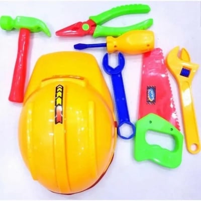 Picture of Construction Helmet With Mechanic Tools Toys  - Multicolor