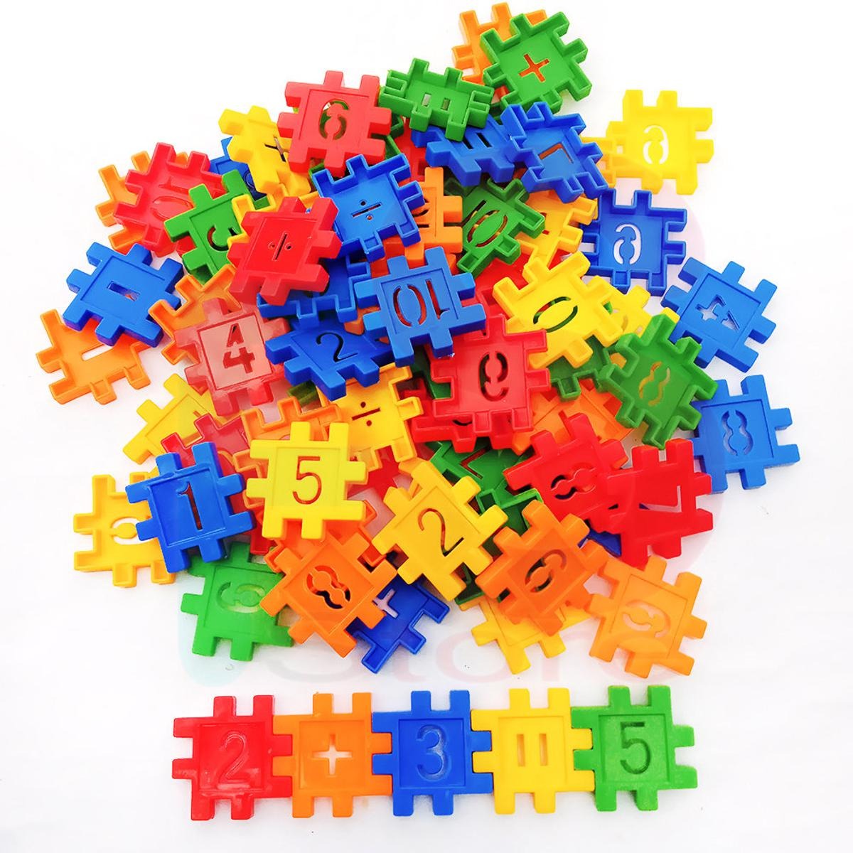 Picture of Number Block Educational Block Set Learning Block For Kids with number - Toys - Multicolor