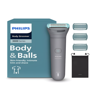 Picture of Philips Bodygroom Series 3000 - Skin-Friendly Body & Balls Trimmer, Wet & Dry