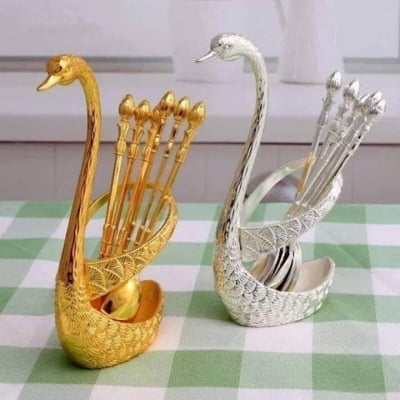 Picture of Swan spoon stand holder set