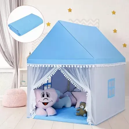 Picture of Tent House for Kids Indoor and Outdoor Castle tent house Large Playhouse multicolor  - Multicolor