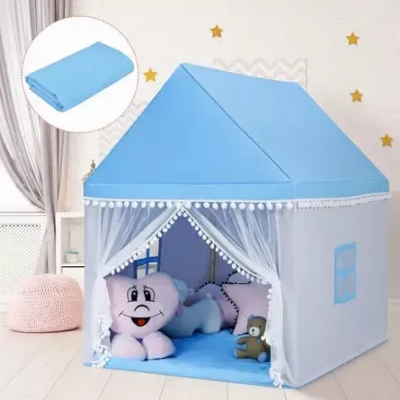 Picture of Tent House for Kids Indoor and Outdoor Castle tent house Large Playhouse multicolor  - Multicolor