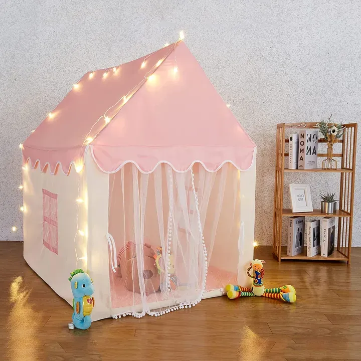 Picture of Tent House for Kids Indoor and Outdoor Castle tent house Large Playhouse multicolor  - Multicolor
