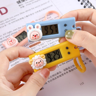 Picture of Cute Cartoon Portable Mini Watch Keychain Bag Decoration Silent Electronic Watch Kids Charm Gift With Hook