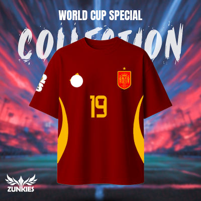 Picture of Spain  World Cup - Zunkies Premium Collection - Oversized Drop Shoulder T-shirt