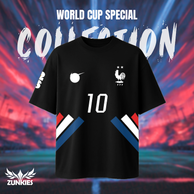 Picture of France  World Cup - Zunkies Premium Collection - Oversized Drop Shoulder T-shirt