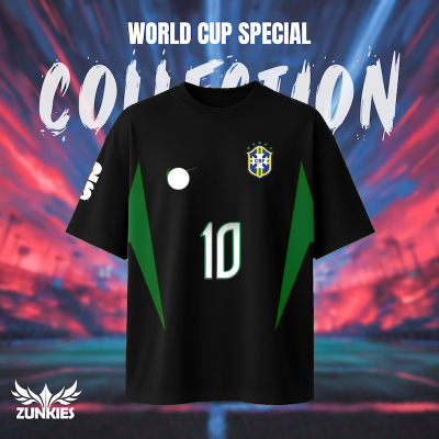 Picture of Brazil  World Cup - Zunkies Premium Collection - Oversized Drop Shoulder T-shirt