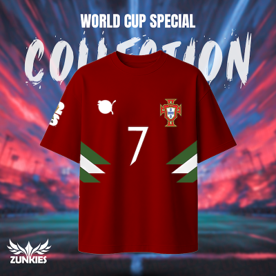 Picture of Portugal  World Cup - Zunkies Premium Collection - Oversized Drop Shoulder T-shirt