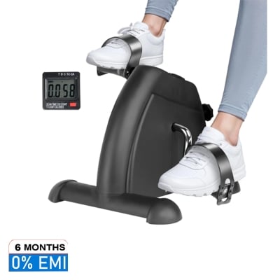 Picture of Mini Pedal Exercise Bike Arms and Legs Workout Resistance Adjustable Home Gym Peddler
