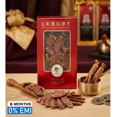 Picture of Premium Sliced Korean Red Ginseng   6 Years Old (100g)   Authentic