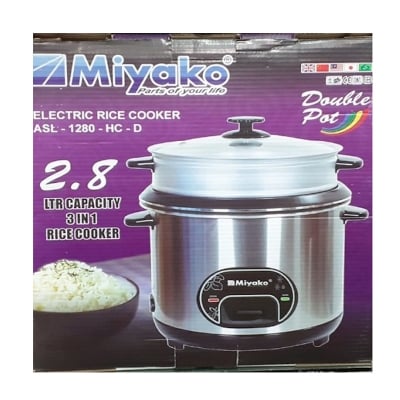Picture of Miyako ASL 1280 HC D, Double Pot Rice Cooker  2.8 Litter
