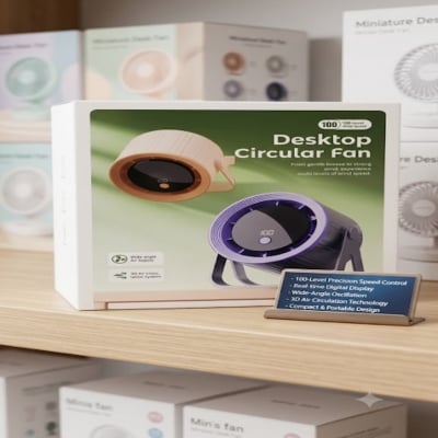 Picture of Premium 100 Speed Digital Desktop Circular Fan