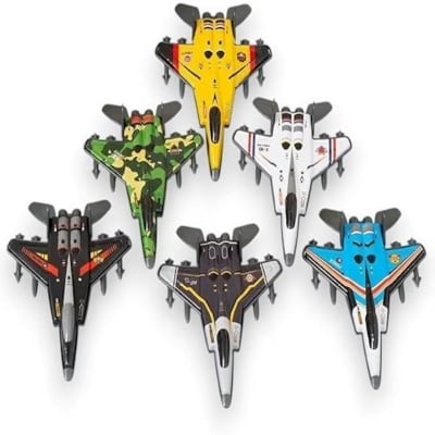 Picture of 6 Fighter Jets Plane Toys Kids Metal Miniature Aircraft Models

