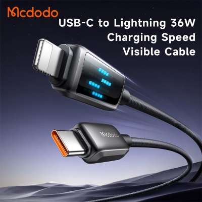 Picture of LED Display USB-C to Lightning 36W Data Cable 1.2m  CA-2630
