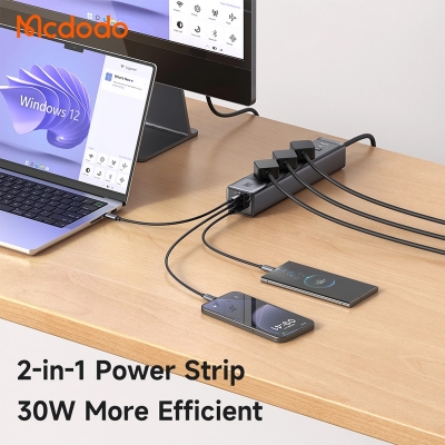 Picture of Mcdodo 6 in 1 30W GaN Surge Protection Power Strip