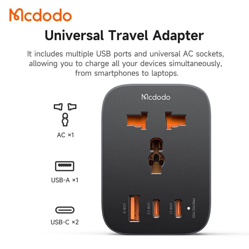 Picture of Travel Adapter Plug With 3 USB Ports