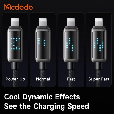 Picture of LED Display USB-C to Lightning 36W Data Cable 1.2m  CA-2630