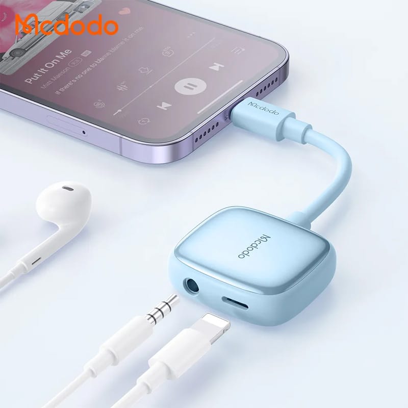 Picture of 2 in 1 Lightning to Lightning and DC3.5 Audio Adapter (Charging+ Music Play+Call Function)