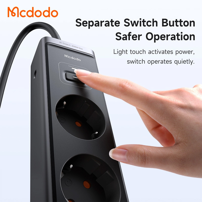 Picture of Mcdodo 6 in 1 30W GaN Surge Protection Power Strip