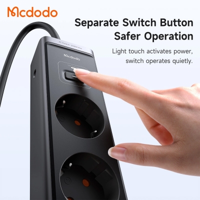 Picture of Mcdodo 6 in 1 30W GaN Surge Protection Power Strip