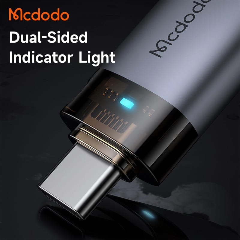 Picture of Mcdodo Port Luma USB-A 3.0 to USB-C Transfer Adapter with Indicator Lights and Lanyard OT-7400