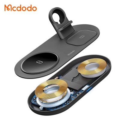 Picture of Mcdodo 3 in 1 Wireless Charger with Apple Watch Charger