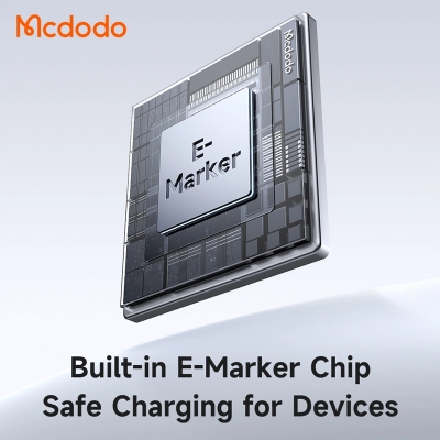 Picture of Mcdodo 100W USB-C to USB-C Transparent Cable with Charging Light 1.2m