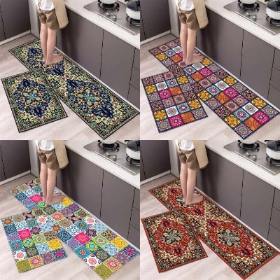Picture of New 3D Printed Long 2 pcs set, Non-slip Kitchen Carpet