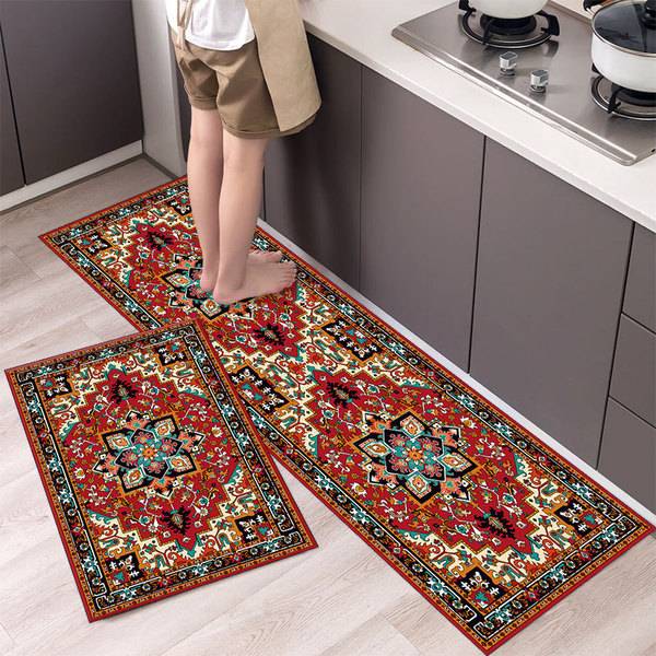 Picture of New 3D Printed Long 2 pcs set, Non-slip Kitchen Carpet