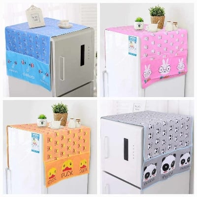 Picture of Dustproof Fridge Cover - Multifunctional Waterproof Refrigerator Cover/ Fridge Dustproof Cover With Storage Bags