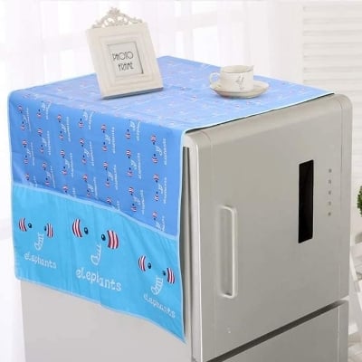 Picture of Dustproof Fridge Cover - Multifunctional Waterproof Refrigerator Cover/ Fridge Dustproof Cover With Storage Bags