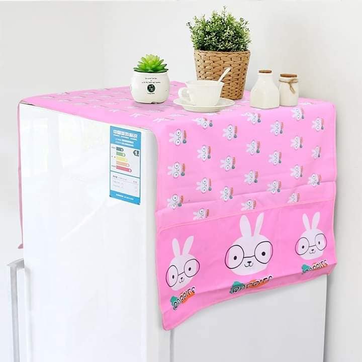 Picture of Dustproof Fridge Cover - Multifunctional Waterproof Refrigerator Cover/ Fridge Dustproof Cover With Storage Bags
