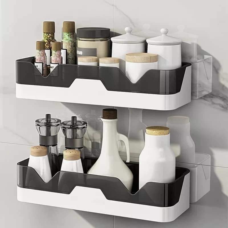 Picture of Optimize your bathroom space with a Wall-Mounted Storage Rack - Crafted from Durable Plastic - Size 29.5*11.6.5 cm