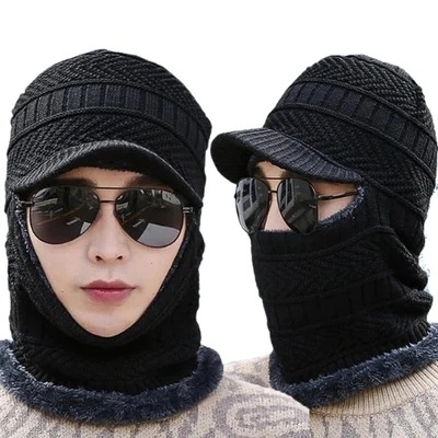 Picture of Korean Stylish Men Winter Hat And Scarf