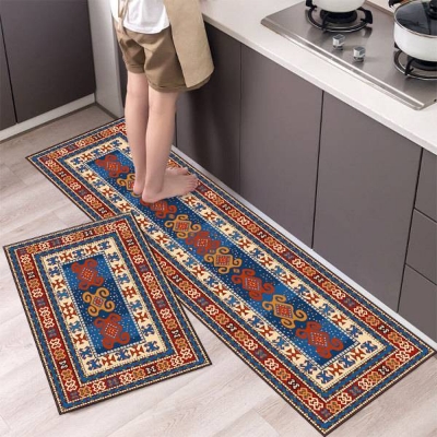 Picture of New 2 Pcs 3D Non Slip Kitchen Carpet