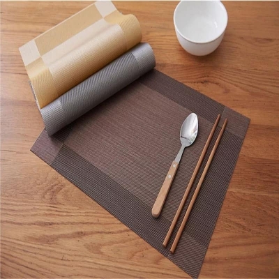Picture of High Quality Rectangular Shaped Dining Table Mat(3pcs)