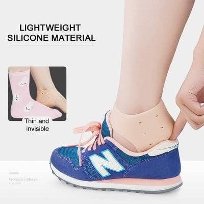 Picture of Silicone Heel anti-Crack Sets Silicone Gel Heel Pad Socks Foot Relief Anti Chapped , Dry ,Rough heels