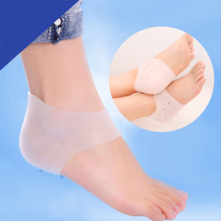 Picture of Silicone Heel anti-Crack Sets Silicone Gel Heel Pad Socks Foot Relief Anti Chapped , Dry ,Rough heels