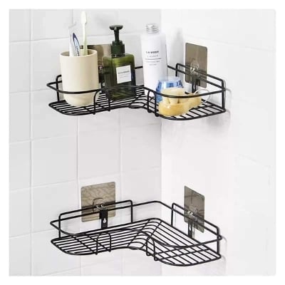 Picture of Commodity shelf Wall Mount Shampoo Storage Shelf Rack Bathroom Basket Holder