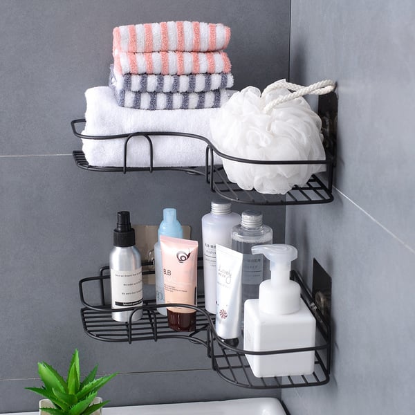Picture of Commodity shelf Wall Mount Shampoo Storage Shelf Rack Bathroom Basket Holder