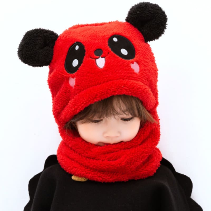 Picture of Kids Warm scarf set Baby Knit Hat Scarf Winter Warm Beanie Cap with Circle Loop Scarf Neckwarmer