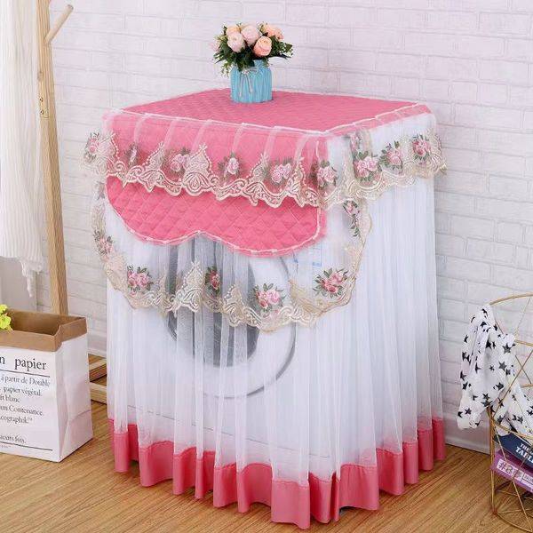 Picture of Front Loader Lace Ruffles Floral Washing Machine Cover
