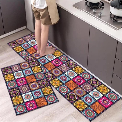 Picture of Kitchen Mat Anti Slip Area Rug for Entryway Hallway Living Room