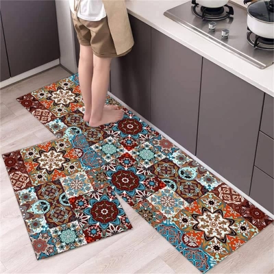 Picture of Kitchen Mat Anti Slip Area Rug for Entryway Hallway Living Room
