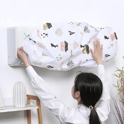 Picture of 1 Ton/1.5 Ton/2 Ton -Adjustable AC Dust Cover Washing Clean Protector Bag Air Conditioner Cleaning Cover