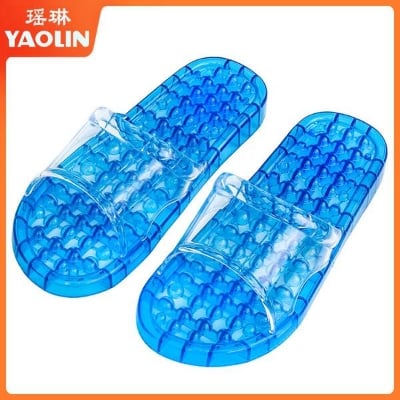 Picture of Transparent Slippers PVC, Plastic Non-Slip Massager, Water Proof, Wear-Resistant Slipper For Women